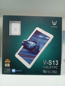 New Vikusha V-S13 Tablet, 128GB, 4GB RAM, 2SIM, 4G LTE, Android 10, 7" Screen