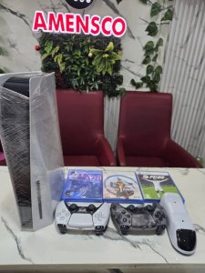 Sony PS5 Console, UK Used Playstation 5 with 2 pads and 3 CDs