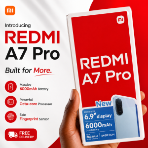 New Redmi A7 Pro, 64GB, 8GB RAM, 6000mAh